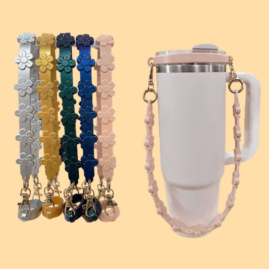 Tropic Tumbler Handle Attachment: Daisy flower child